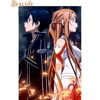 

New Arrival Custom Sword Art Online Poster Home Decoration Fashion Silk Fabric Wall Poster Customize Poster 27X40cm30X45cm