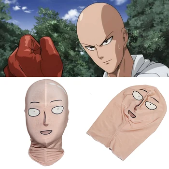 

One Punch Man Cosplay Saitama Cosplay Mask Saitama Men Headwear Anime Cosplay Costume Elastic Hat