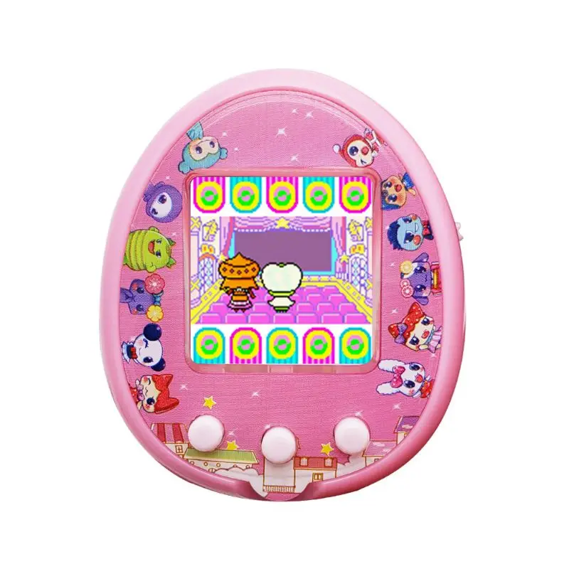 Tamagotchis Забавная детская электронная игрушка питомец цифровая машина Ностальгический виртуальный Cybe - Цвет: Розовый