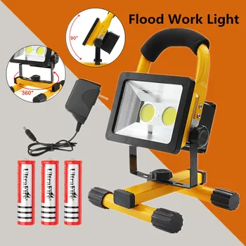 

30W Emergency Camping light COB Portable Lanterns Waterproof Portable Floodlights Work Lights +Adapter Hiking Lantern