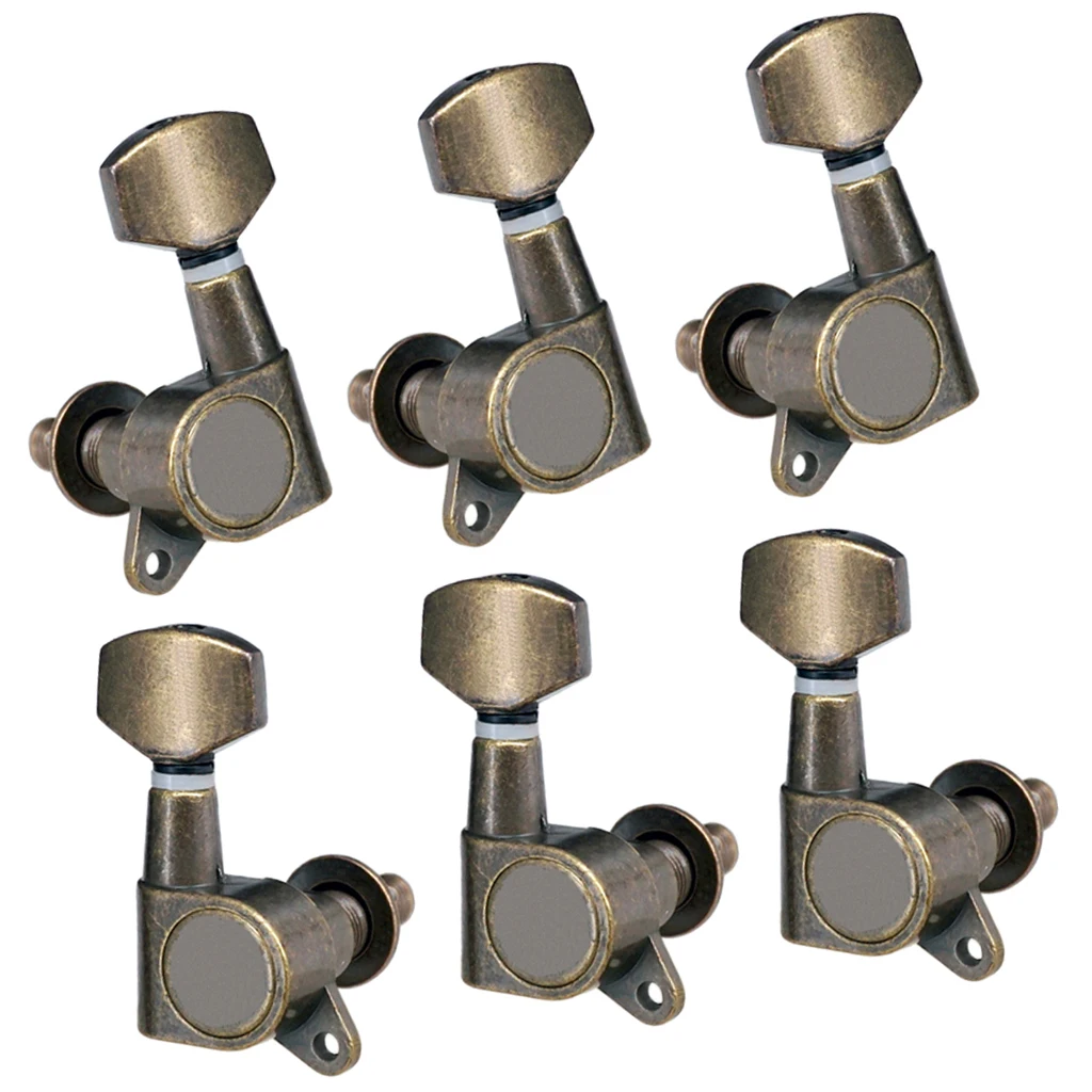 6pcs 3L3R Guitar Tuning Pegs Tuners Machine Heads for Acoustic Electric Guitar Parts
