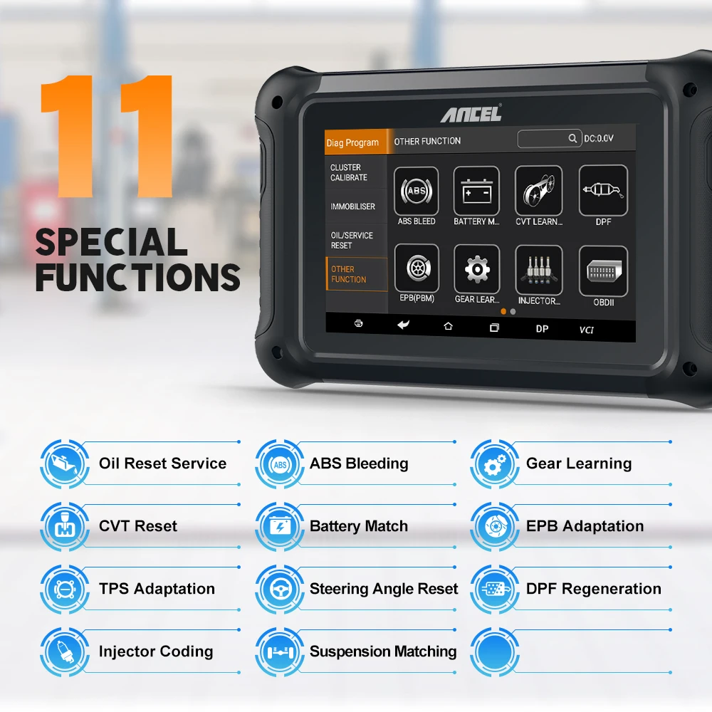 ANCEL DP500 Cluster Calibriation OBD2 Auto Key Programmer Professional Immobilizer Read Pin Delete Add Key Tools 11 OBD Reset