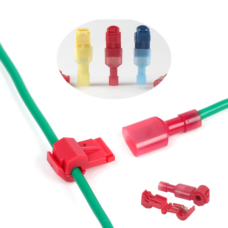 

10 sets of 5 game T model red bl soft fast cable terminal connection without disconnecting the line connector lossless cable set