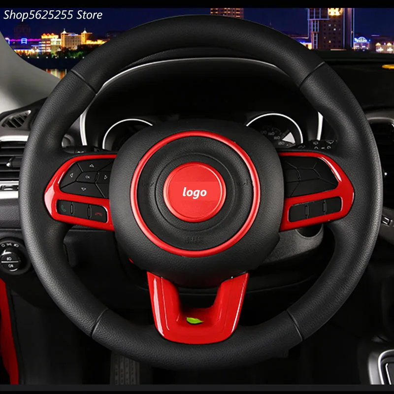 

Car Steering Wheel Decorative Ring For Jeep Compass 2017 2018 2019 Accessories Interior Circle Protection Sticker Modification