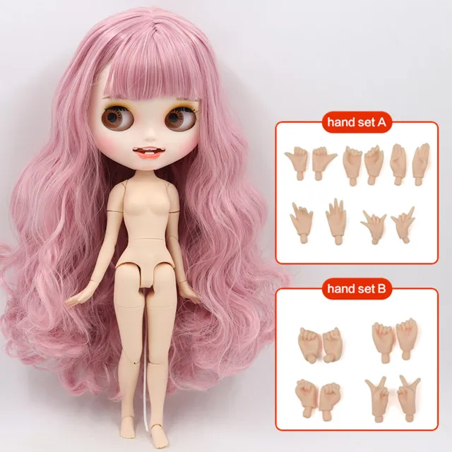 ICY 1/6 Blyth Подгонянная Кукла № BL1063/2352 белая кожа и суставное тело с открытым ртом матовое лицо для девочки Подарочная игрушка - Цвет: c