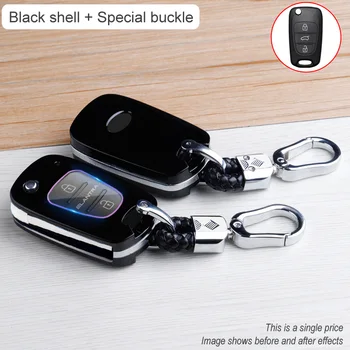 Carbon Fiber Car Smart Key Cover Case Fob For Hyundai i20 i30 ix35 Solaris Elantra Accent Kia Ceed K2 K5 Sportage Accessories