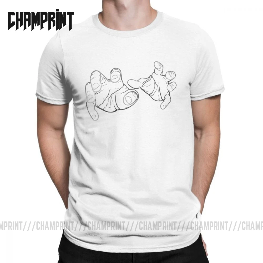 Horror Hands T Shirts for Men Cotton Amazing T-Shirt Creepy Nightmare Scary Zombies Halloween Tees Tops Graphic | Мужская одежда
