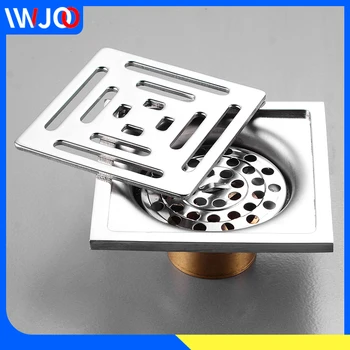 

Floor Drain Stainless Steel Bathroom Shower Floor Drain Cover Tile Insert Balcony Toilet Drainers Anti-odor Floor Waste Grates