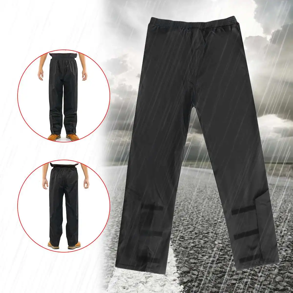 L-3XL для мужчин и женщин, водонепроницаемые брюки, мотоциклетные дождевики, дождевик для мотоцикла, рыбалки, мотогонок, дождевик