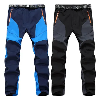 

Hiking Pants Men Waterproof Outdoor Stretch Pants Trekking Fishing Hunting Climbing Mountain Soft Shell Trousers Winter Pants