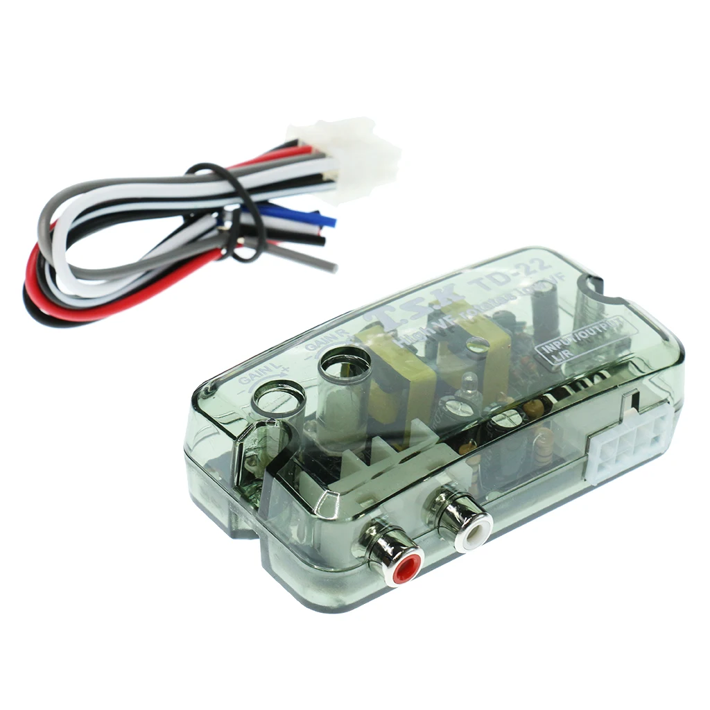 Car Vehicle Audio REM Subwoofer High To Low Level Output Converter W/ Adapter Wire