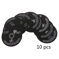 Disco Circular de resina para corte de Metal, hojas de sierra, rueda de corte, 10 unidades