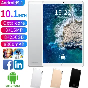 

G702 Tablet PC 10.1 inch 4G Phone Call Strong Octa Core 8GB RAM 256GB ROM Android 9.1 8800mAh WiFi GPS Global version tablet PC
