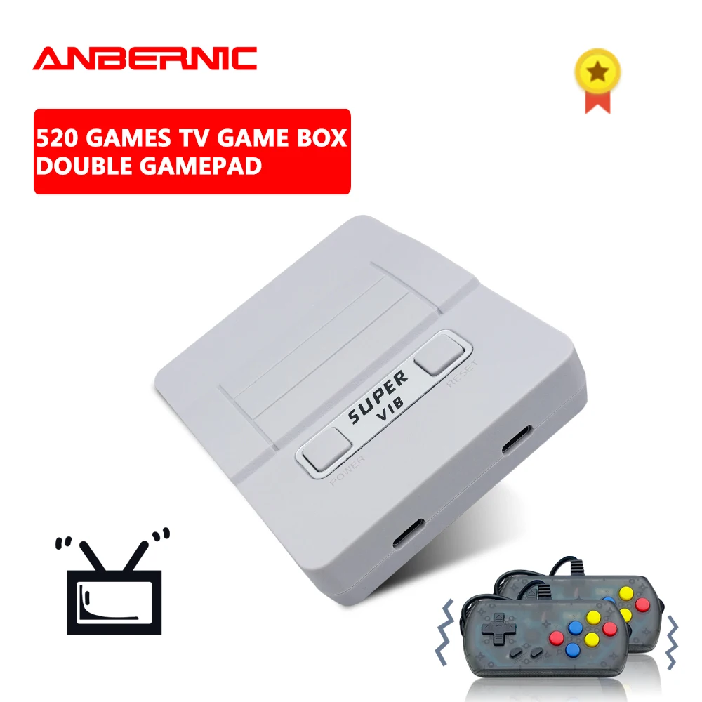 ANBERNIC Ретро игра ТВ AV выход 8bit fc VIB видеоигры 520 игр Классическая Мини игровая