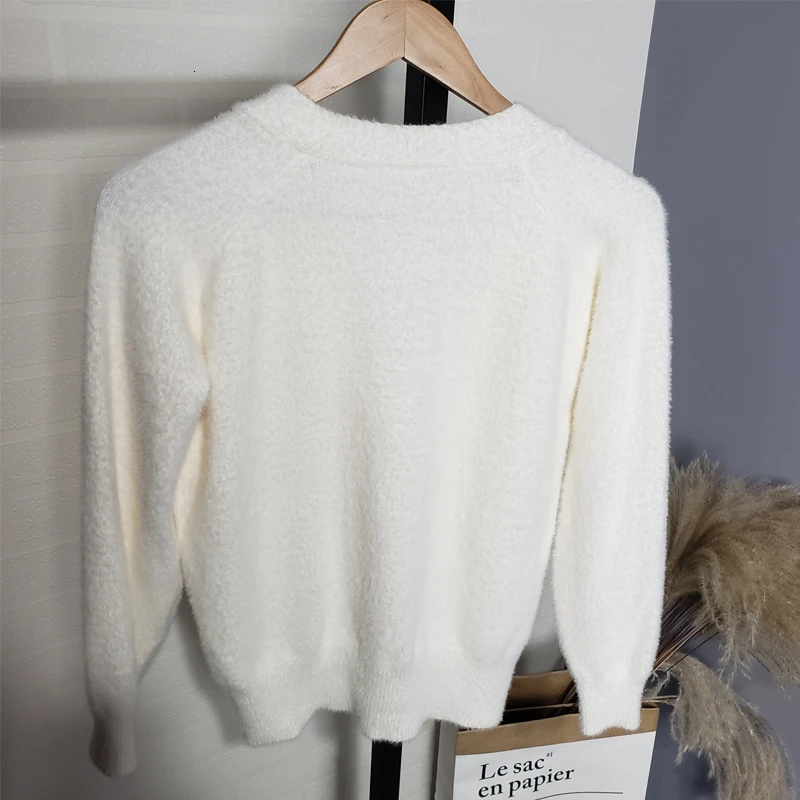 Золотая кнопка-застежка свитер женский кардиган осень зима короткая трикотажная куртка Свободное пальто флисовый кардиган свитер