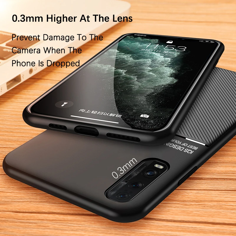 cases for oppo cases Phone Case For OPPO Find X2 Pro Luxury PU Leather Line Texture Cover For OPPO Find X2 Neo Lite Hard Back Shell TPU Frame Cases cases for oppo