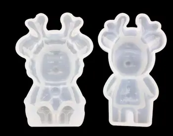 

Christmas Elk Fallow Deer Mirror Silicone Mold diy Crystal Epoxy Swing Mobile Phone Stand Mobile Shell Decoration