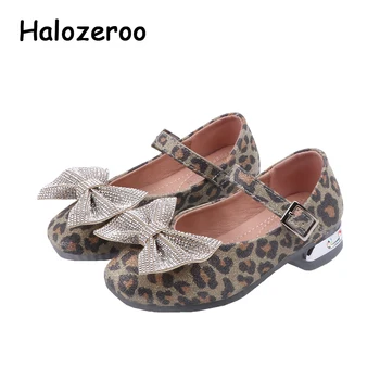 

2020 Spring Baby Girls Bow Princess Shoes Children Glitter Leather Shoes Toddler Black Brand Flats Rhinestone Shoes Mary Jane