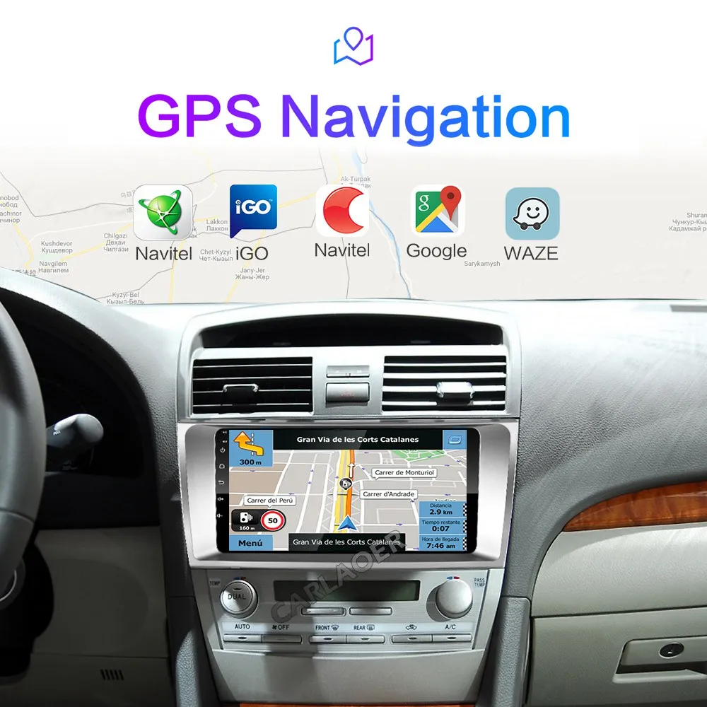 2.5D+ ips+ DSP автомобильный android gps навигации плеер для Toyota Camry 2007 2008 2009 2010 2011 автомобилей радио мультимедиа стерео WiFi 4G сим-карты