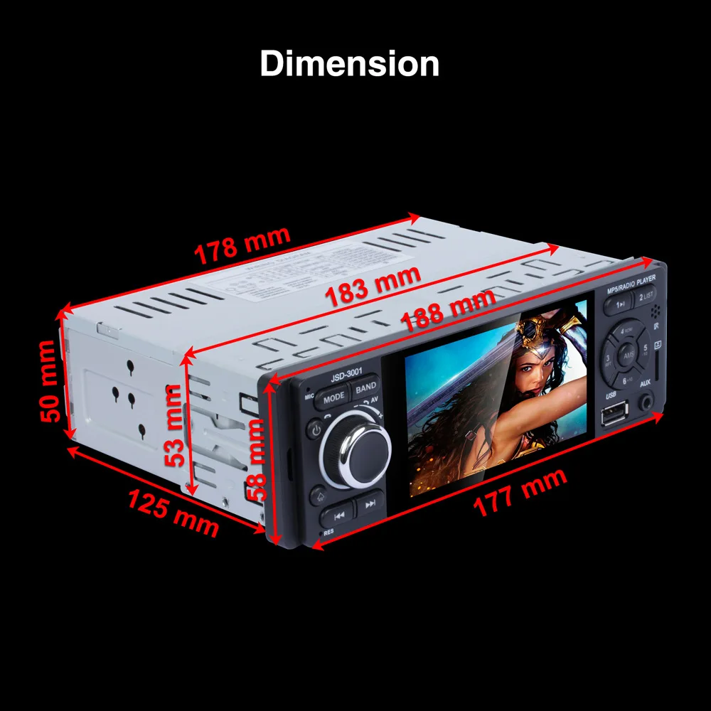 Автомобильная магнитола стерео система заднего вида с 4 &quotсенсорным экраном