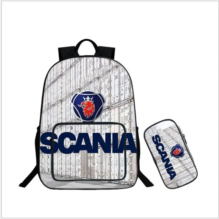 as pictures Школьный рюкзак Scania для студентов, школьные сумки с 3D принтом для подростков, мужские школьные рюкзаки большой емкости, модные рюкзаки Mochila - Цвет: as pictures