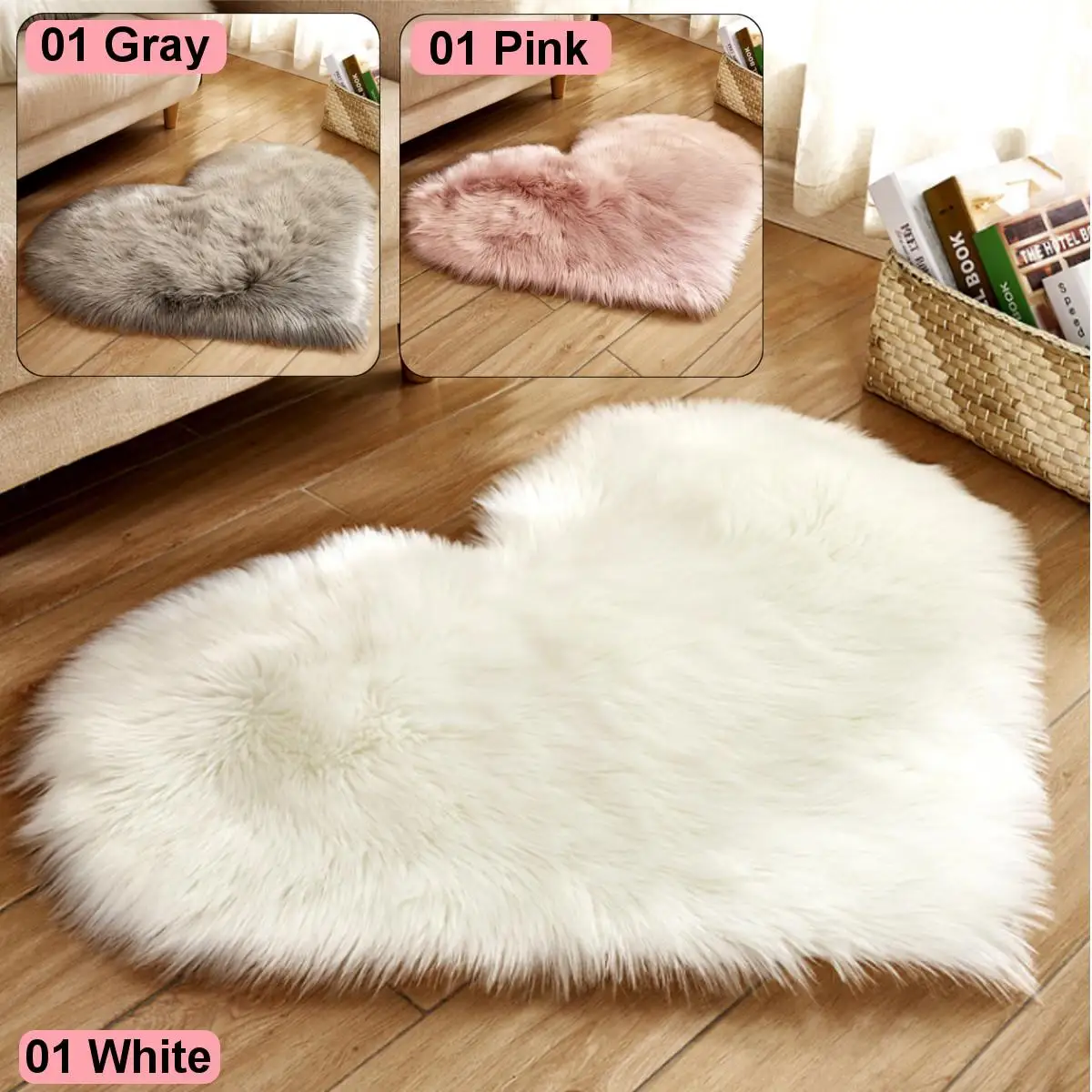 Мягкий Шелковый шерстяной ковер в форме сердца, современный ковер для дома, шелковистый ковер для спальни, Детский ковер для детской комнаты, ковер для дома