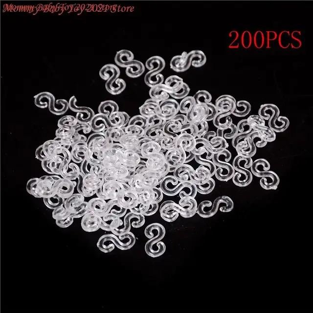 200PCS(10bags) Transparent Loom Rubber Bands Kits S Clips For DIY Loom Bands Bracelet Charms Accessaries Kids Weave Toys Hot 1