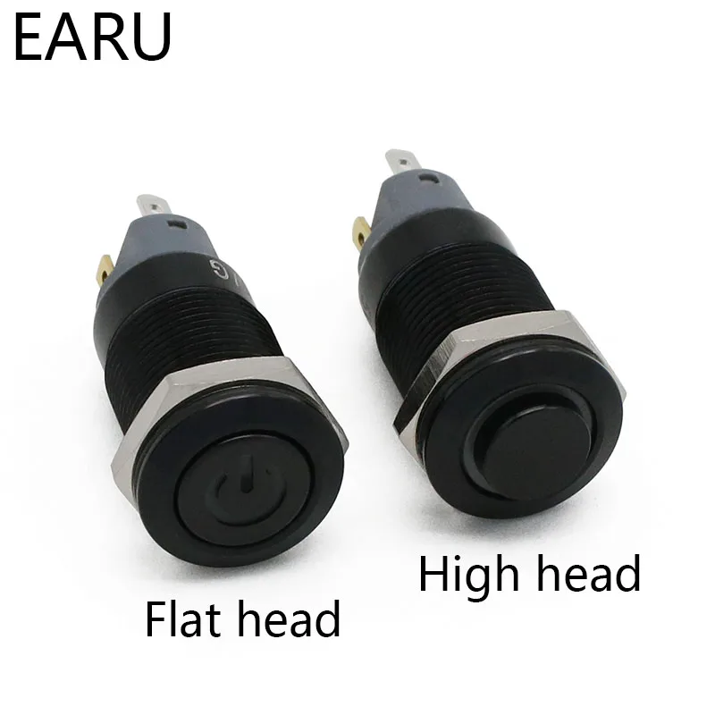 12 мм окисленная черная высокая Головка водонепроницаемый металлический