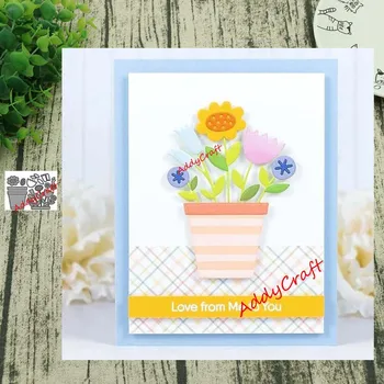

Metal cutting dies flower pot cut die mold decoration Scrapbook paper craft knife mould blade punch stencils die