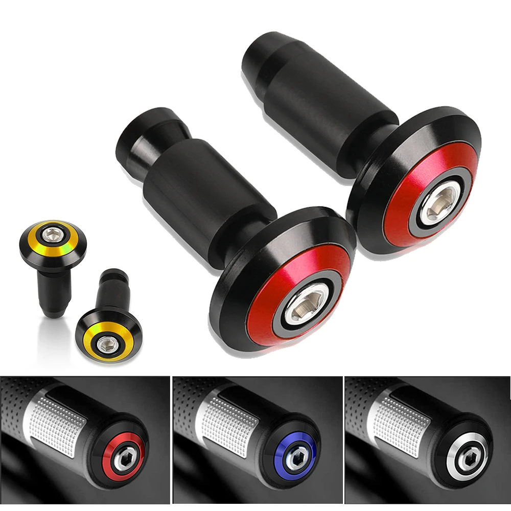 Universal Motocycle 7/8" Handle Hand Grip Bars Ends Cover Caps For Honda Suzuki Universal Motocycle 7/8" Handle Hand Grip Bars Ends Cover Caps For Honda Suzuki