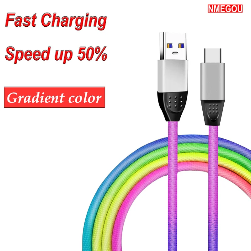 

1M 2M Type C Cable for Huawei P9 P10 Plus Mate 10 9 Pro Mate 10 20 Lite P20 P30 Pro Honor 10 8X Phone Case Fast Charger Charging