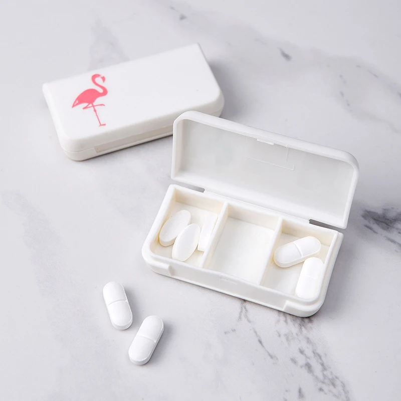 

Medicine Chest Storage Box Plastic Box Portable Three-Compartment Mini-Cartridge For Traveling Medicine Dispensing Cartridge