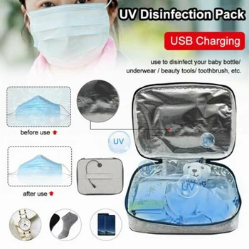 

Portable UV Sterilizing Bag LED UVC Light Disinfection Bag USB Sterilizer Box @LS