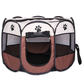 

Portable Outdoor Kennels Fences Pet Tent Houses Small Large Dogs Foldable Play Indoor Puppy Cage Dog Crate Delivery Room