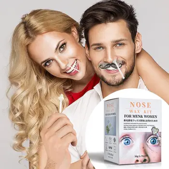 

Portable Hair Removal Nose Wax Kit Men Women Painless Cosmetic Beads Wax Waxing Ear Nose Nasal For Nose Removal Hair Tool K X5Z4