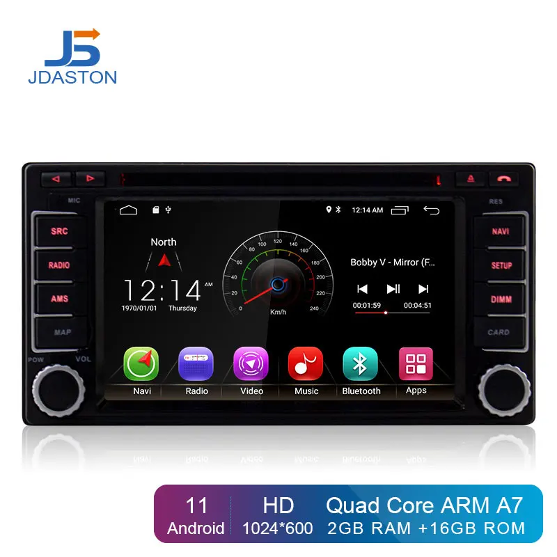 Автомобильный DVD-плеер JDASTON Android 11 для Subaru Forester Impreza 2008-2013 2 Din автомагнитола