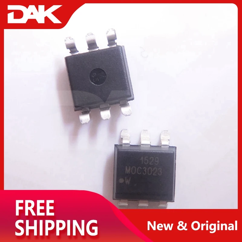 10PCS MOC3023S-TA 6pin DIP photocoupler, triac driver output IC CHIP SOP 6