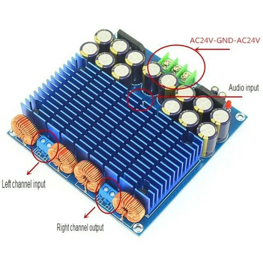 

Digital Audio Amplifier Aiyima TDA8954TH 420 W x 2 High Power Dual Core AC 24V Two Channel Amplifier