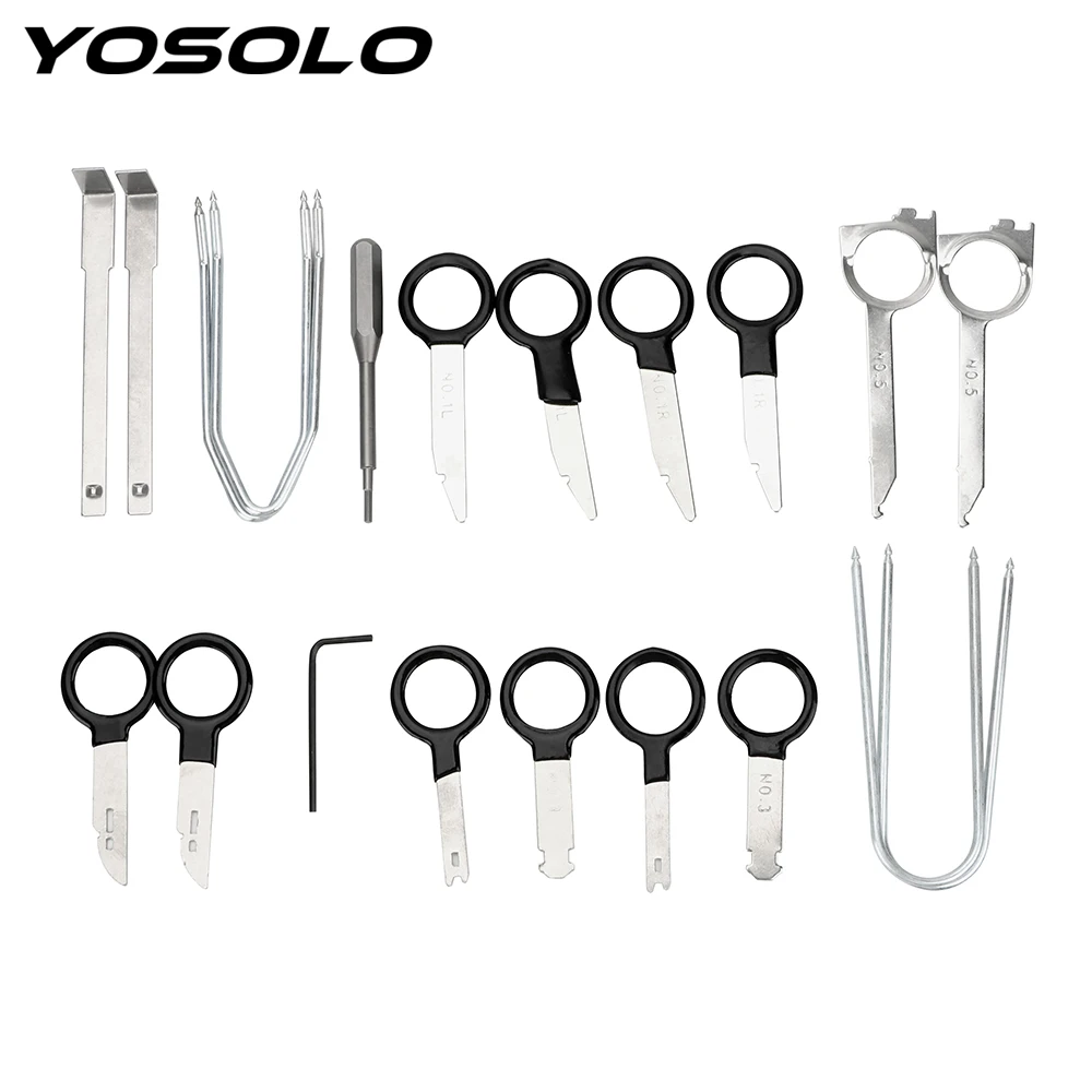 

YOSOLO 20 piece/set Car Panel Removal Tools Auto Fastener Repair Disassembly Tool Universal Automobile Audio Refit