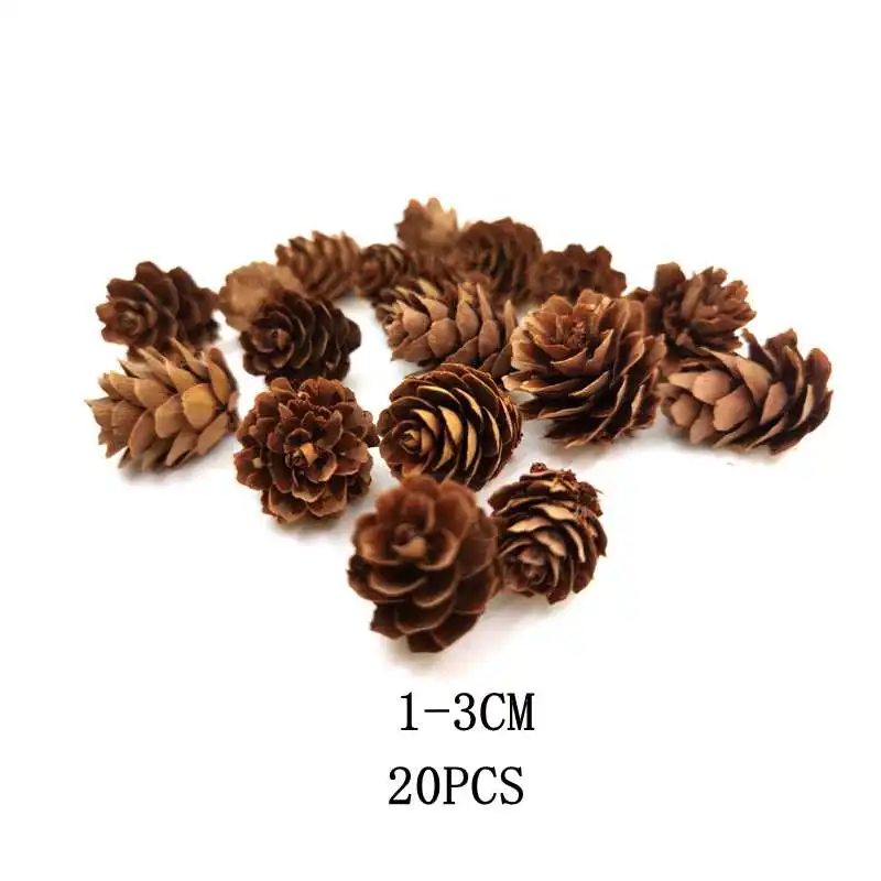 Set of 20 Realistic Artificial Acorn Decorations for Autumn Home and Kitchen Decor