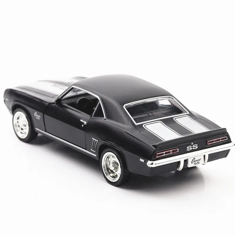 1:36 Chevrolet Comaro 1969 модель из сплава, имитация литого металла модель открывания двери, детские игрушки подарок на день рождения