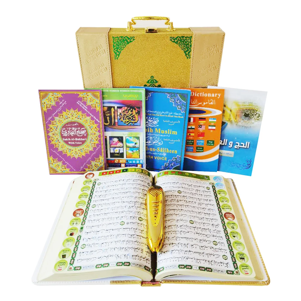 Цифровой Коран ручка читатель Исламский книга с металлической подарочной