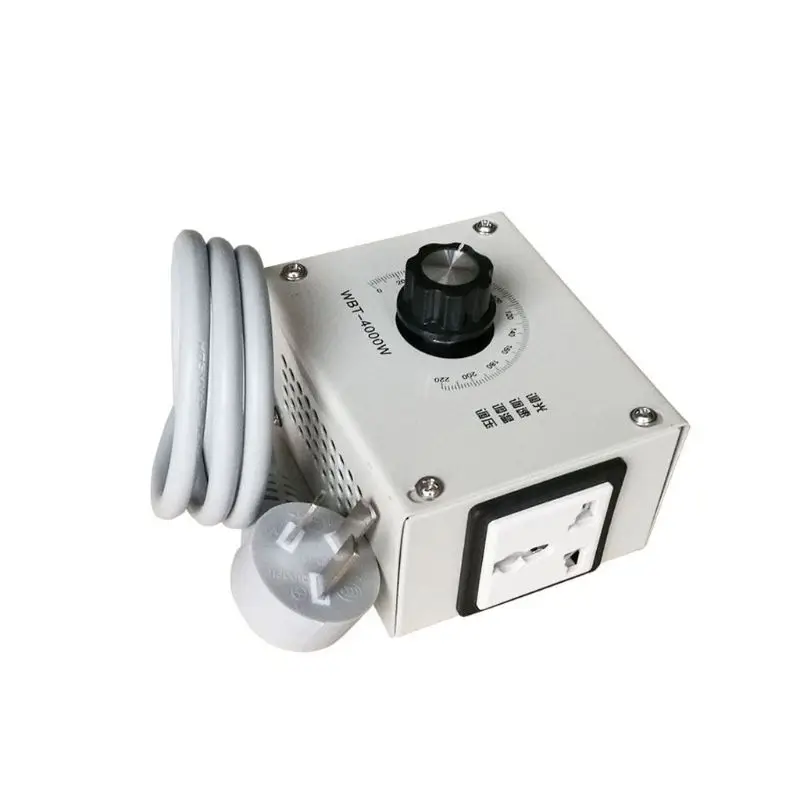WBT-4000W 220 В управляемый регулятор переменного напряжения яркость света регулировка температуры вентилятор Скорость двигателя
