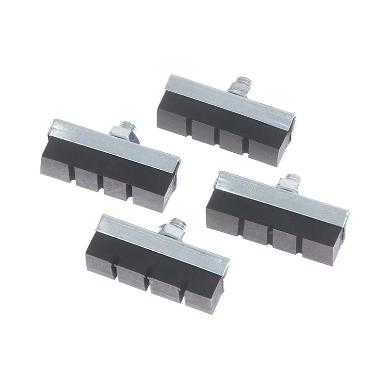 

4Pcs Vintage Bike Brake Blocks For Classic Bike Cycling Caliper V-Brake Pads Braking Shoes Holder