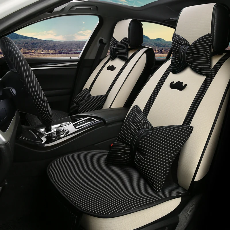 Full Coverage flax fiber car seat cover auto seats covers for chevroletcaptiva cobalt cruze epica equinox lacetti