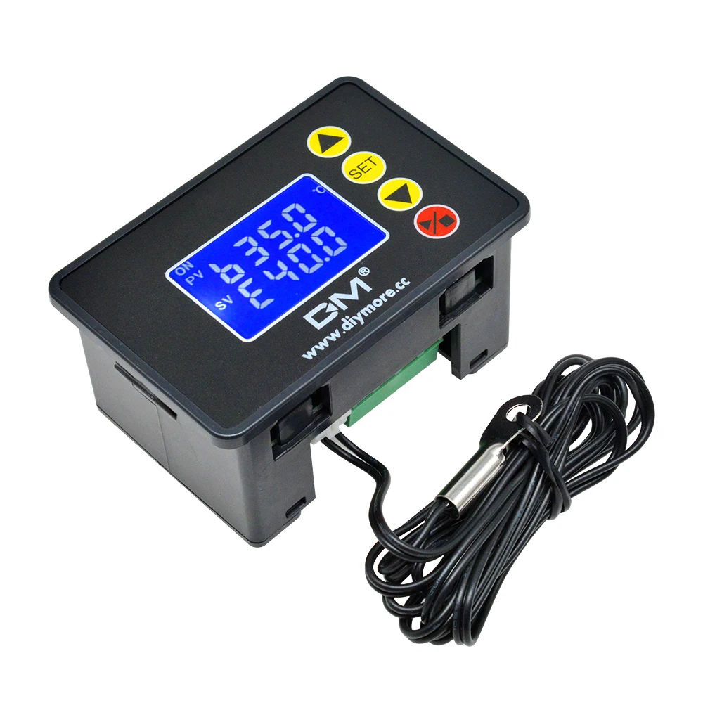 AC 110-220V DC 12V 24V 1,3" lcd цифровой регулятор температуры термостат инкубатор для аквариума водонагреватель регулятор температуры