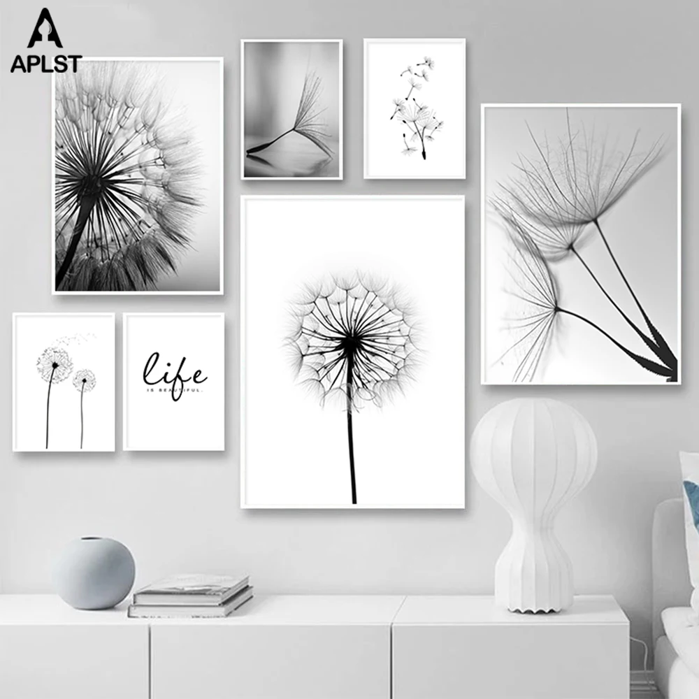 Будьте Одуванчик цветы холст плакат любовь художественная стена с цитатой