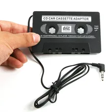 DC 12-24V de moda Vintage conector de 3,5mm de audio de coche adaptador de cassette para iphone MP3 CD MD DVD