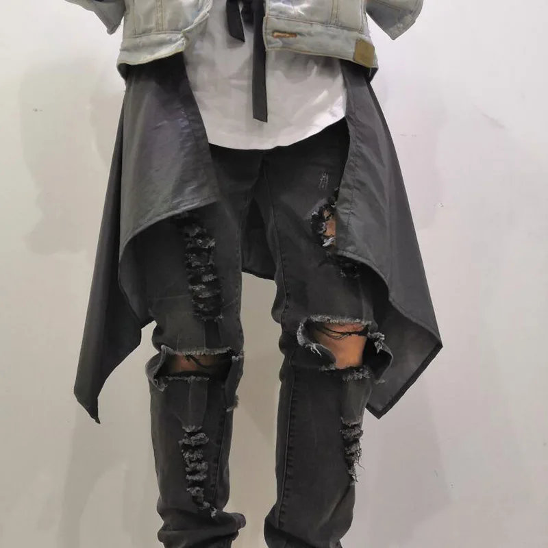 MenWomen Hip Hop Reflective Waist Pants Skirt Punk Style Fashion Dancer Jogger Streetwear Pants Skirts (6)