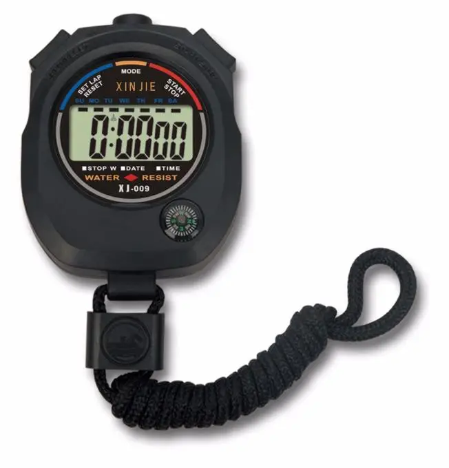 Waterproof Digital LCD Stopwatch Chronograph Timer Counter Sport Alarm Counter 